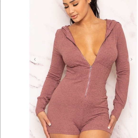 Other - Hooded one piece lounge wear